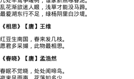 描写春天的诗句古诗大全,古诗词中的春天画卷